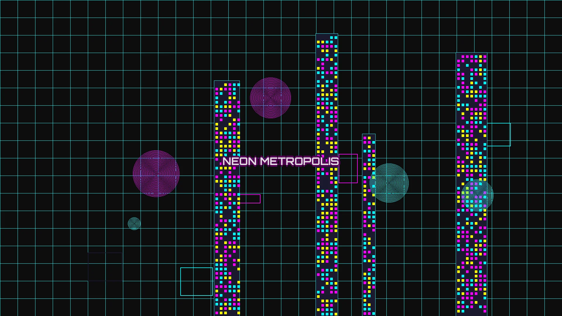 芝麻开门霓虹都市赛博朋克夜景